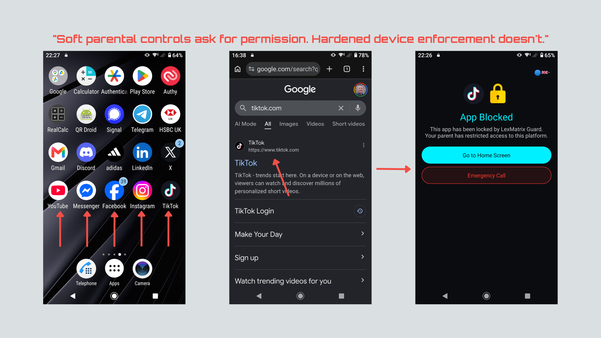 Mobile App 3-Up Grid